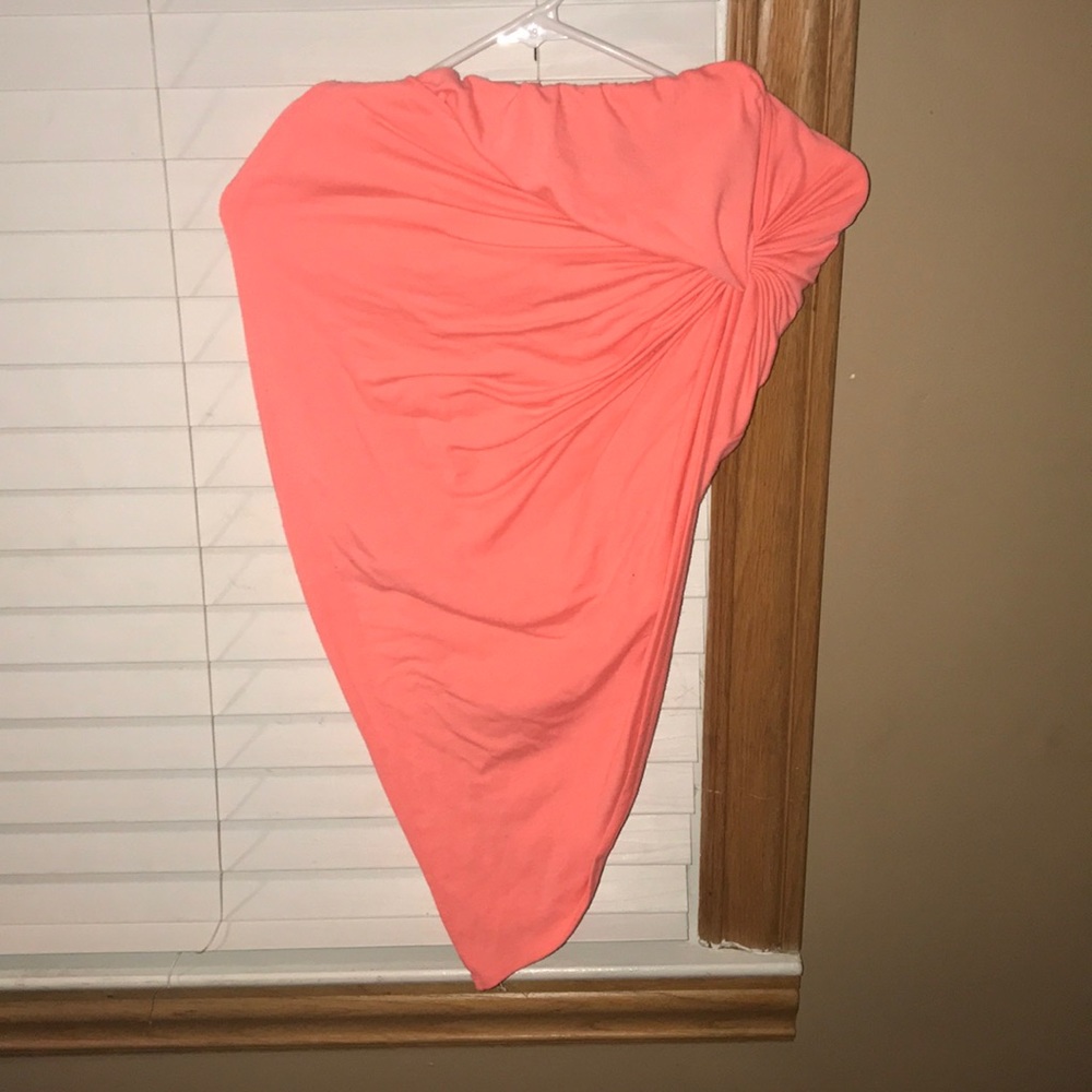 Pink maxi skirt